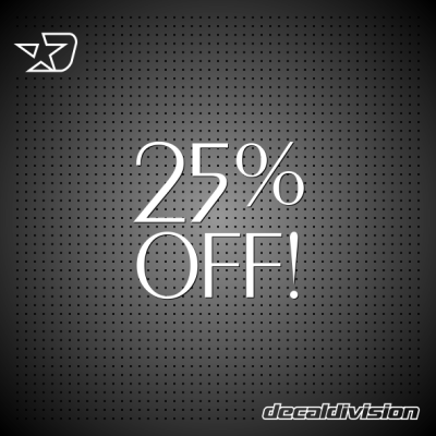 25% Off Sticker - Exotic